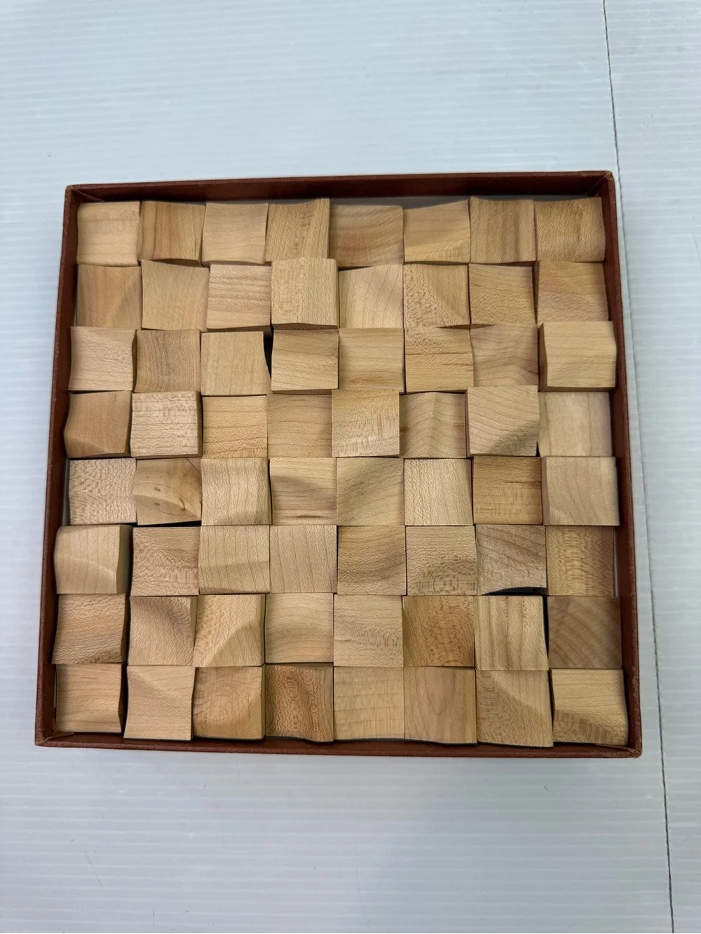 VTG Contoura Wood Puzzle Baekgaard Ltd MCM 3D Wave Block Brain Teaser Complete
